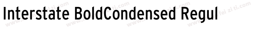 Interstate BoldCondensed Regular字体转换